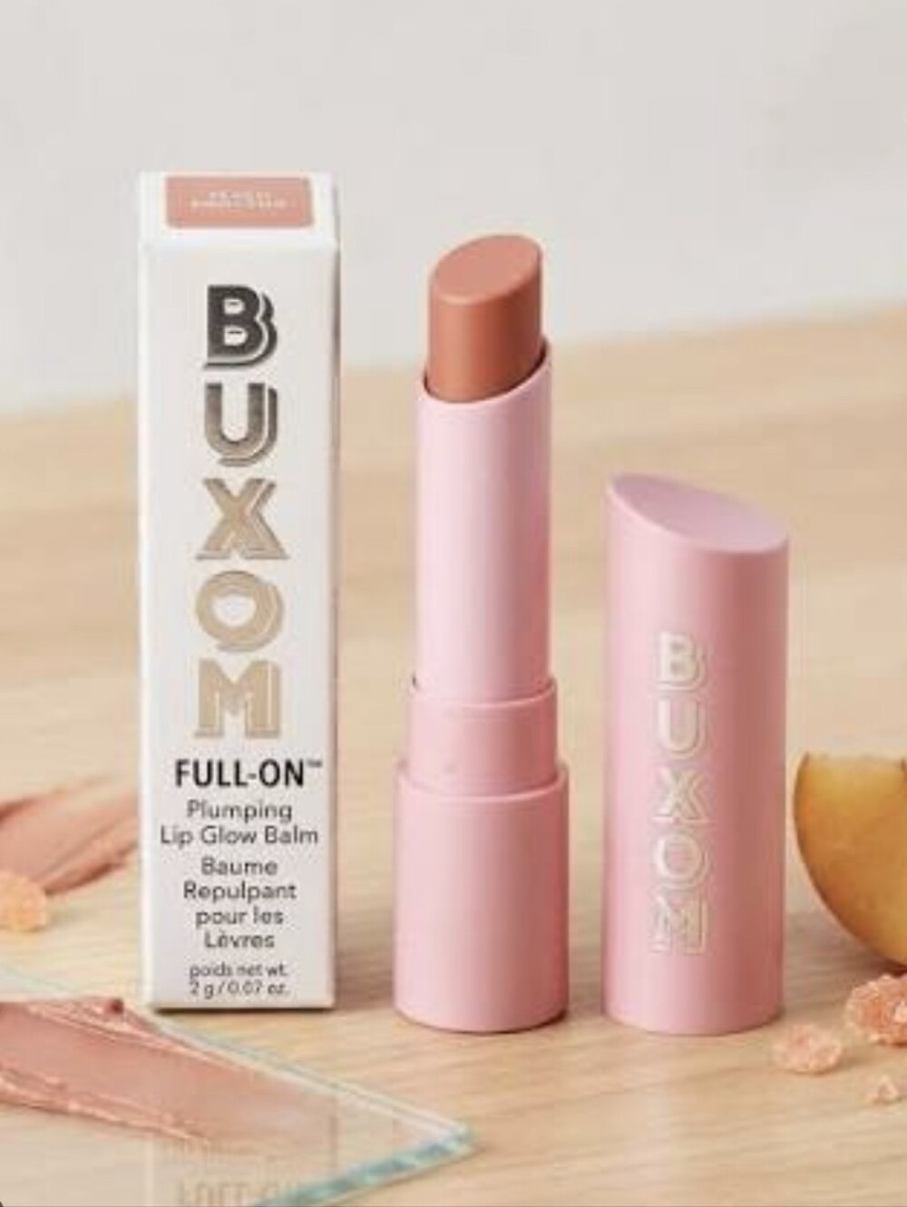 ❇️🧚‍♀️PEACH SMOOTHIE Buxom Full-On Plumping Lip Glow Balm NWT